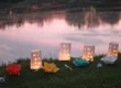 pond, glow, luminaries