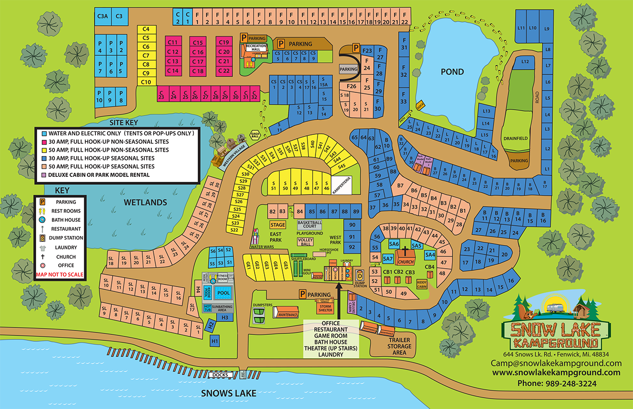 2026 Sitemap for Snow Lake Kampground